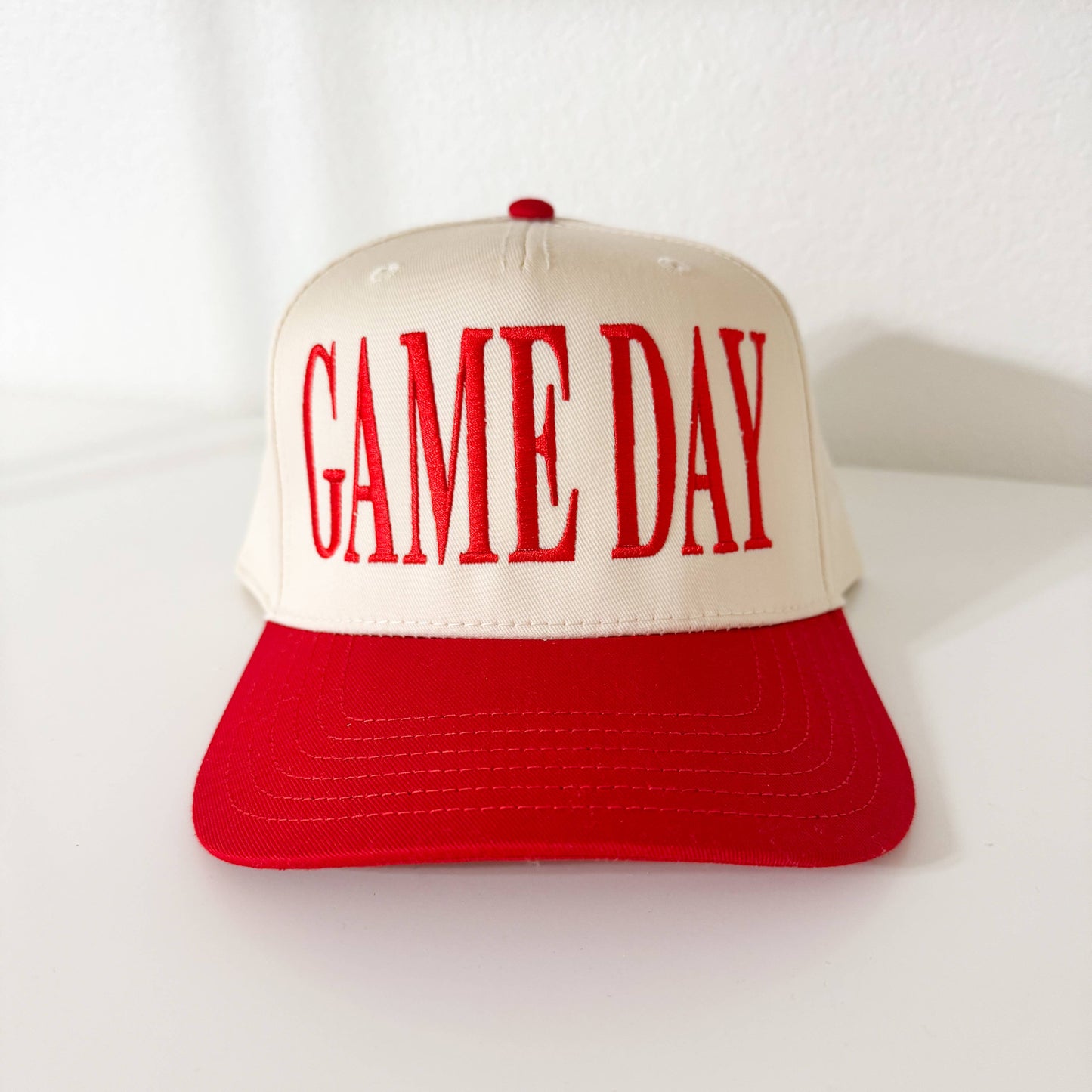GAME DAY Vintage Embroidered Trucker Hat