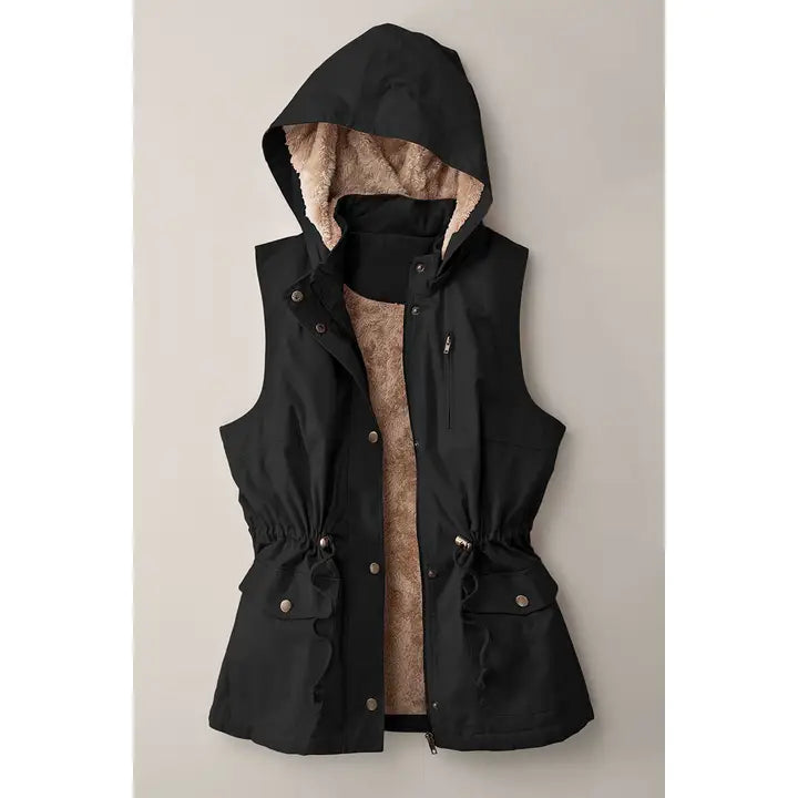 Sherpa Hooded Vest