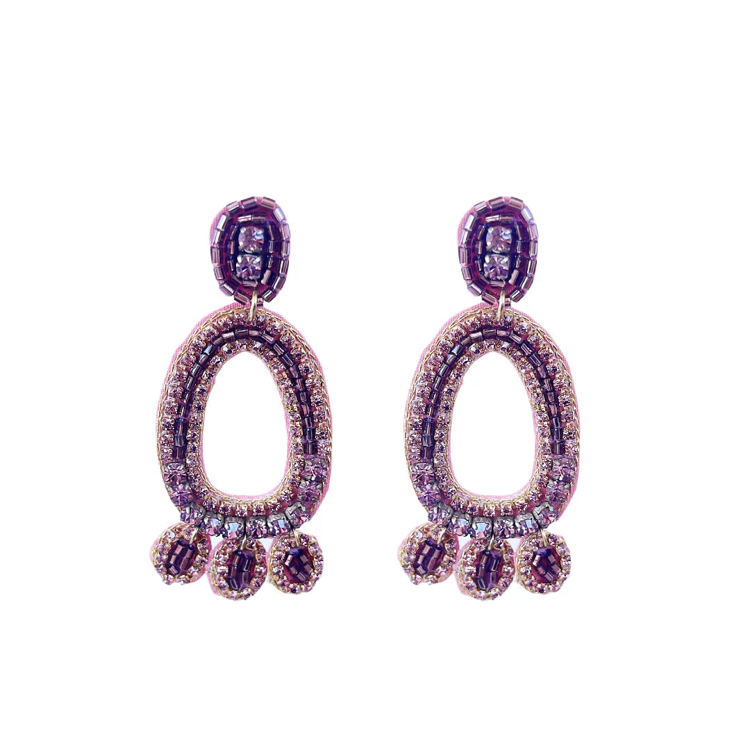 Treasure Jewels Ava Purple Earrings