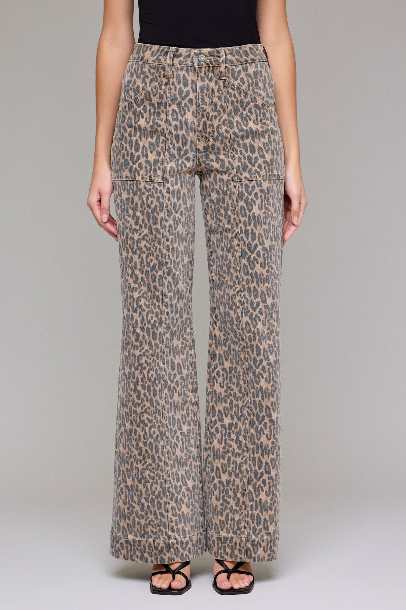 Hidden Cheetah Flare Pants