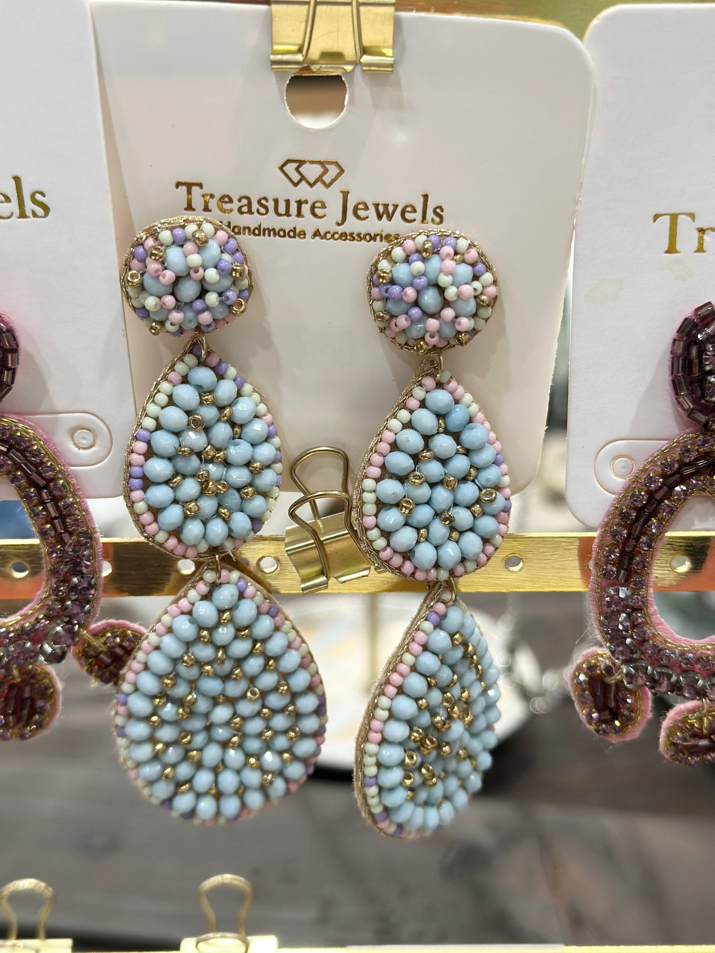 Treasure Jewels Drop Pastel Earrings