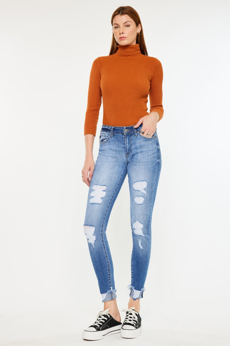 KanCan Mid Rise Super Skinny Jeans