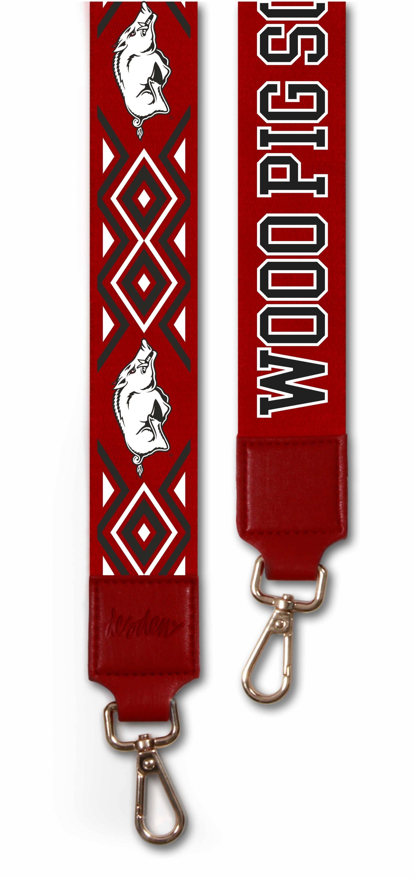 2' wide Printed Purse Strap- Arkansas Razorbacks