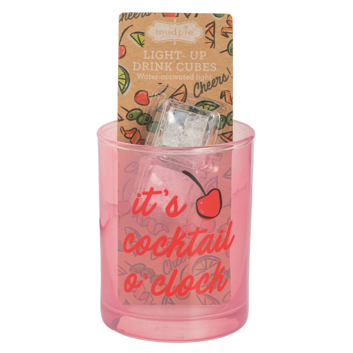 Mud Pie Cocktail Glow Cube Set