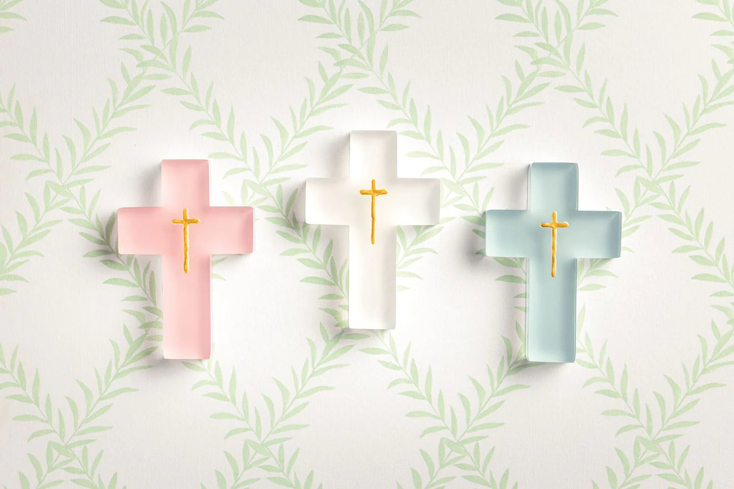 Mud Pie Painted Resin Crosses