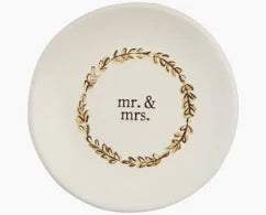 Mud Pie Mr. & Mrs. Wedding Ring Dish