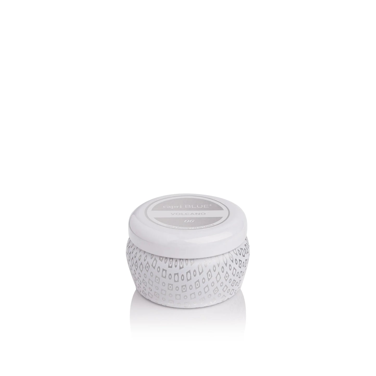 Capri Blue Mini White Tin Volcano