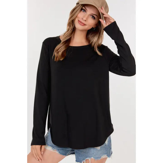 Long Sleeve Top Black