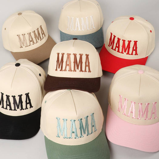 MAMA Design Embroidery Baseball Cap
