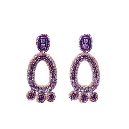 Treasure Jewels Ava Purple Earrings