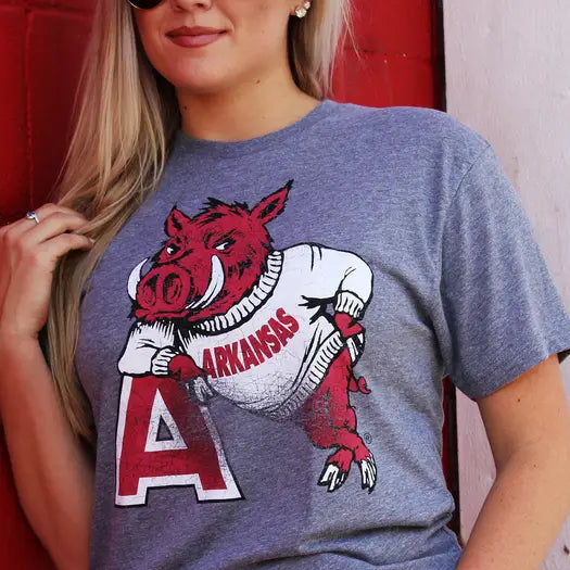 Hog Leaning on 'A' Triblend T-Shirt