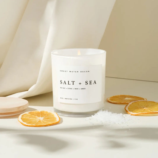 Sweet Water Decor 11 oz Salt and Sea Candle