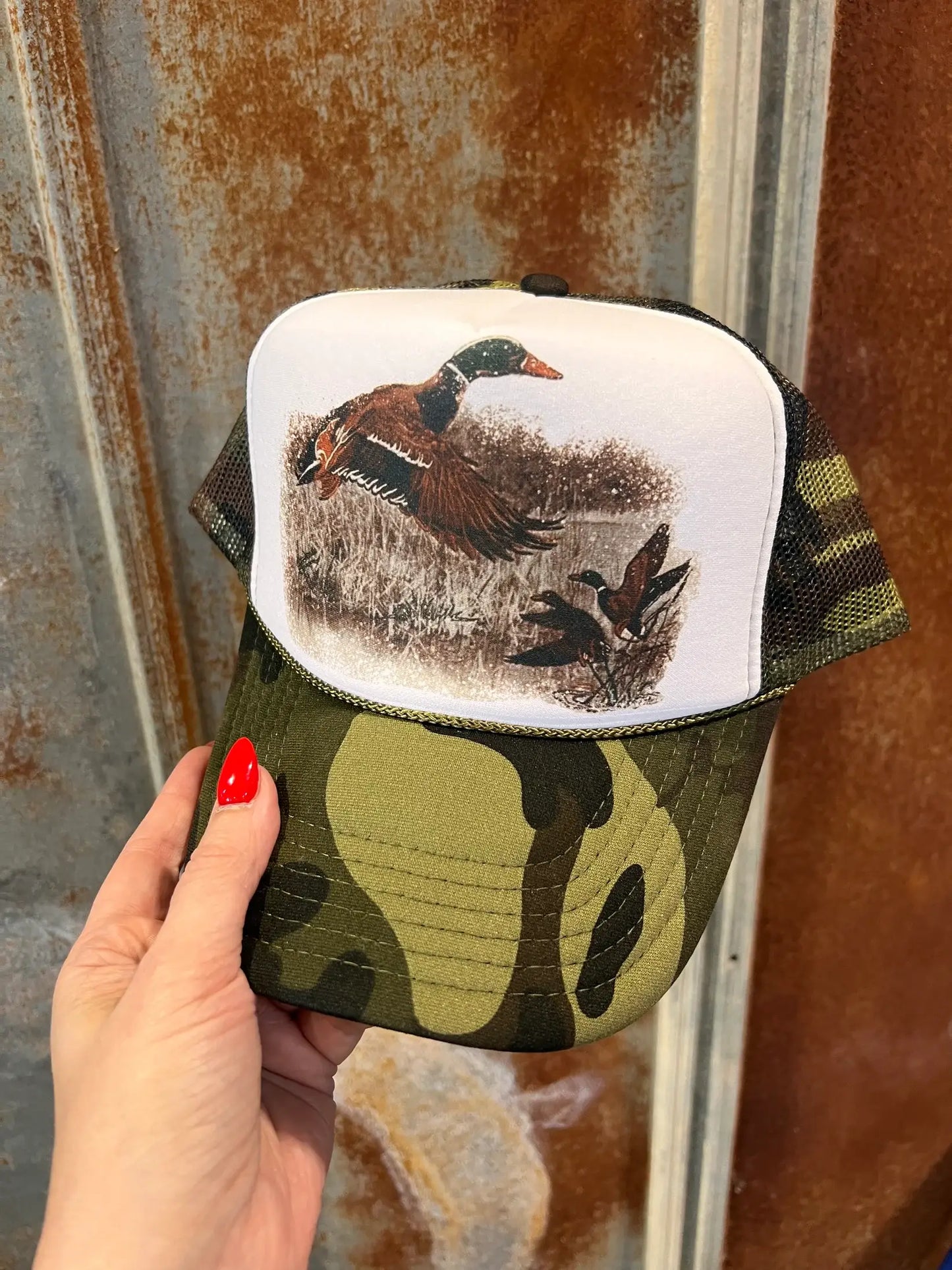 Retro Duck Trucker Cap