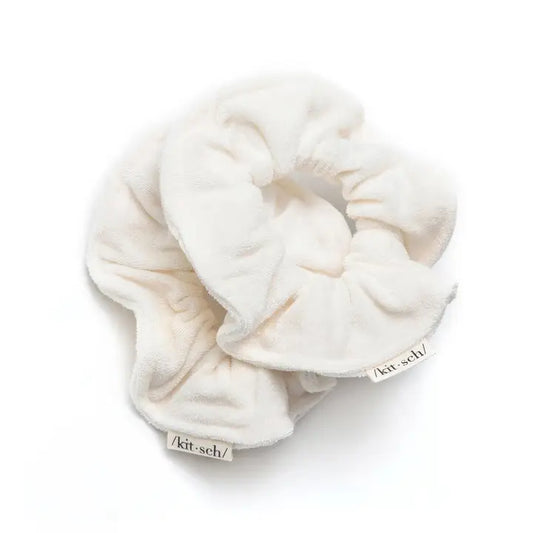 Kitsch Eco Friendly Towel Scrunchies Ivory