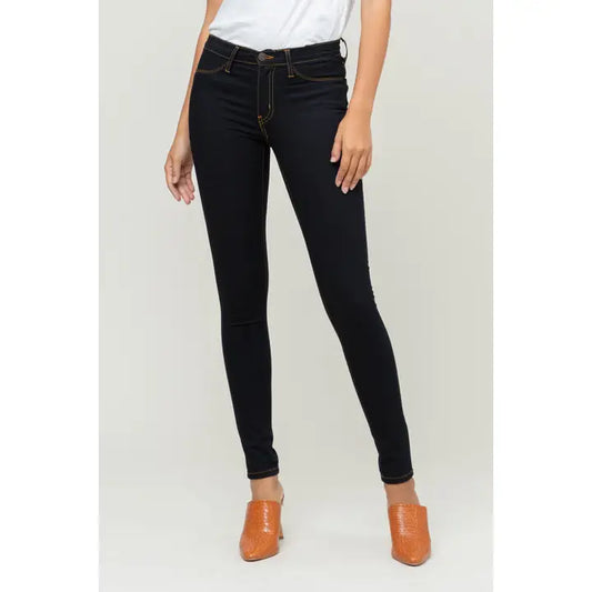 Flying Monkey High Waisted Jeggings Indigo