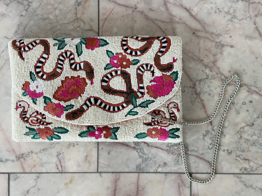 Snake Beaded Bag