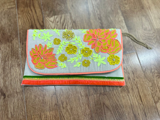 Floral Beaded Bag