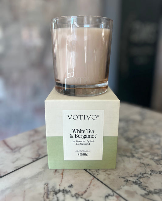 Votivo White Tea & Bergamot Signature Candle