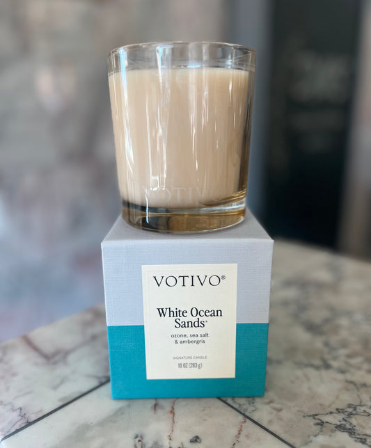 Votivo White Ocean Sands Signature Candle
