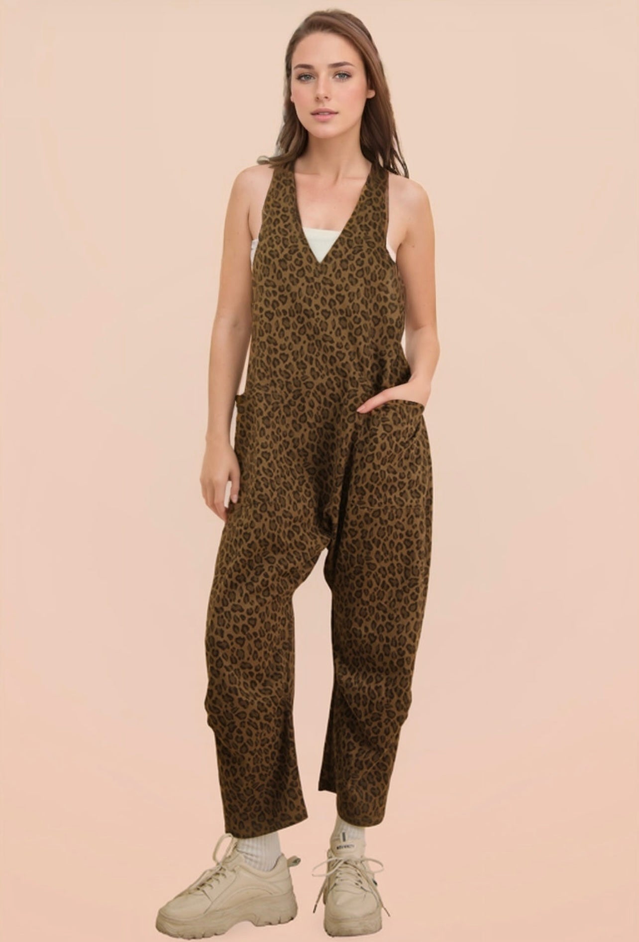 Leopard Baggy Jumpsuit
