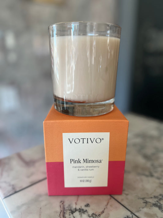 Votivo Pink Mimosa Signature Candle