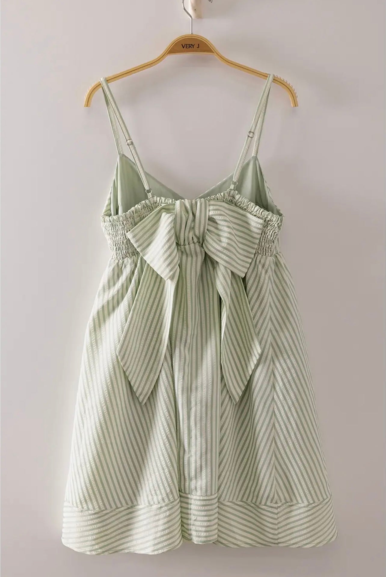 Stripe Bow Babydoll Sundress