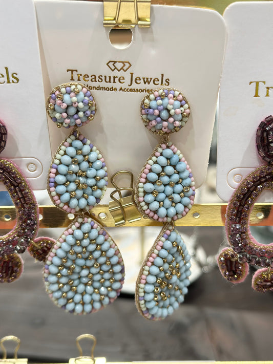 Treasure Jewels Drop Pastel Earrings