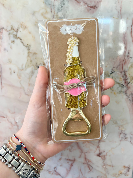 Mud Pie Bedazzled Bar Bottle Opener - Champagne