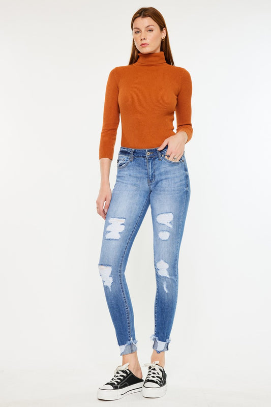 KanCan Mid Rise Super Skinny Jeans