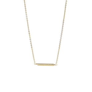 16'' B.b Lila Gold Bar Necklace