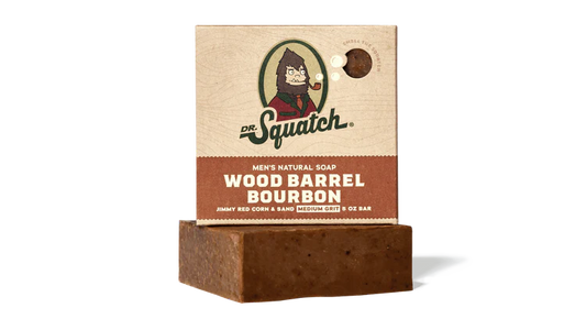 Dr. Squatch Wood Barrel Bourbon Bar Soap