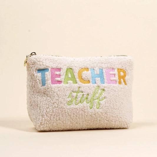 Teacher Stuff Teddy Pouch