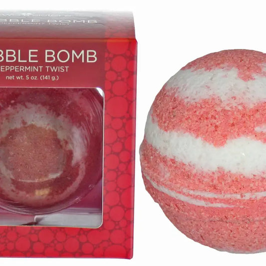 Bubble Bomb Peppermint Twist Bath Bomb
