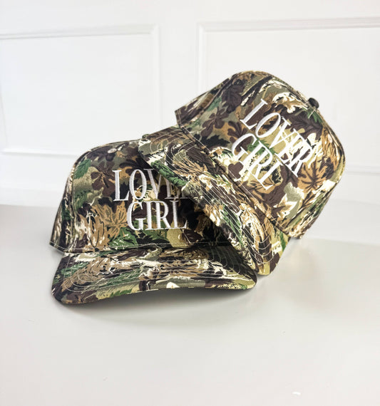 Lover Girl Camo Vintage Women's Embroidered Valentines Hat