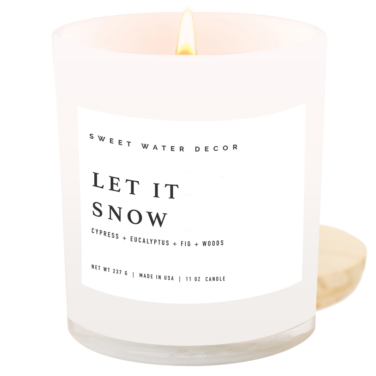 Let It Snow 11 oz Soy Candle - Christmas Decor & Gifts