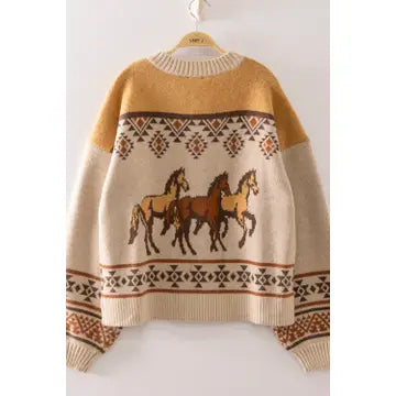 Western Cowboy Knit Cardigan