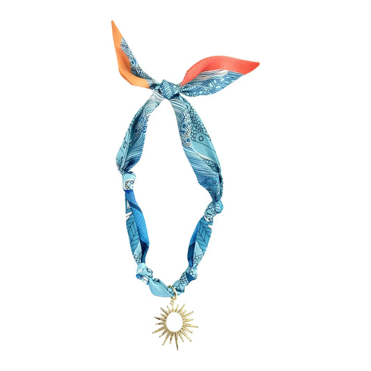 Bora Scarf Charm Necklace