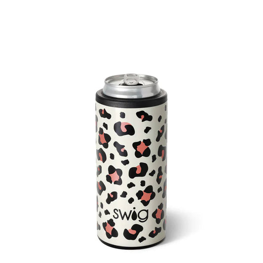 Swig Skinny Can Cooler Luxy Leopard