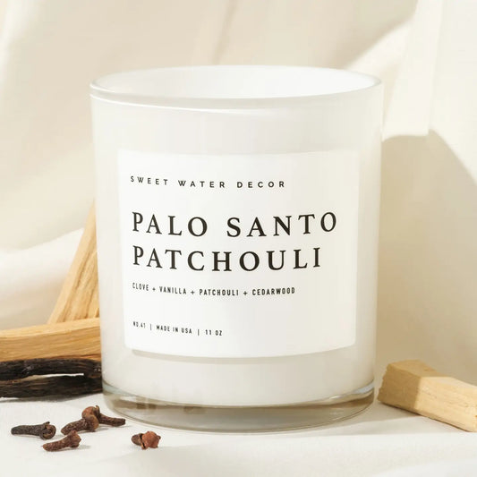 Sweet Water Decor 11 oz Palo Santo Patchouli Candle