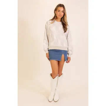 Oatmeal Fawn Long Sleeve Top