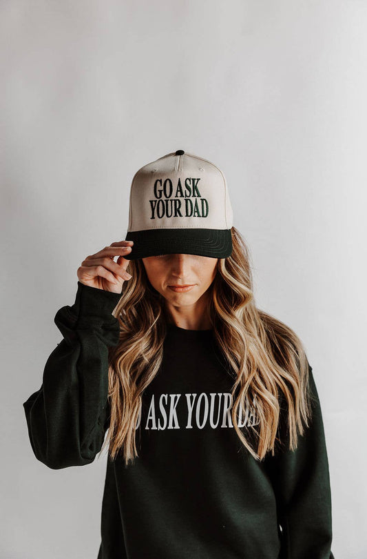 Go Ask Your Dad Women's Vintage Embroidered Hat
