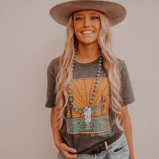 Desert Skull Sunset Tee