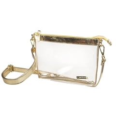 Capri Design Clear & Gold Crossbody