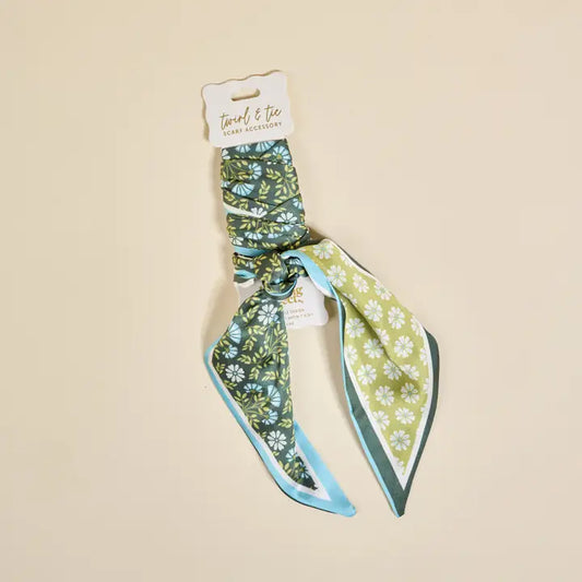 Everbloom Forest Green- Twirl & Tie Scarf Accessory