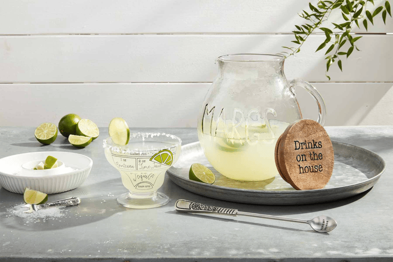 Glass Margarita Pitcher Set