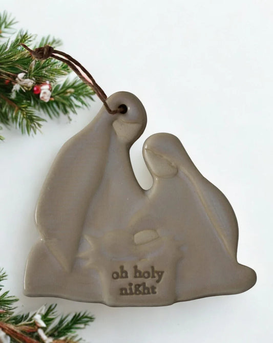 Mudpie Christmas Ornament ( Oh Holy Night)