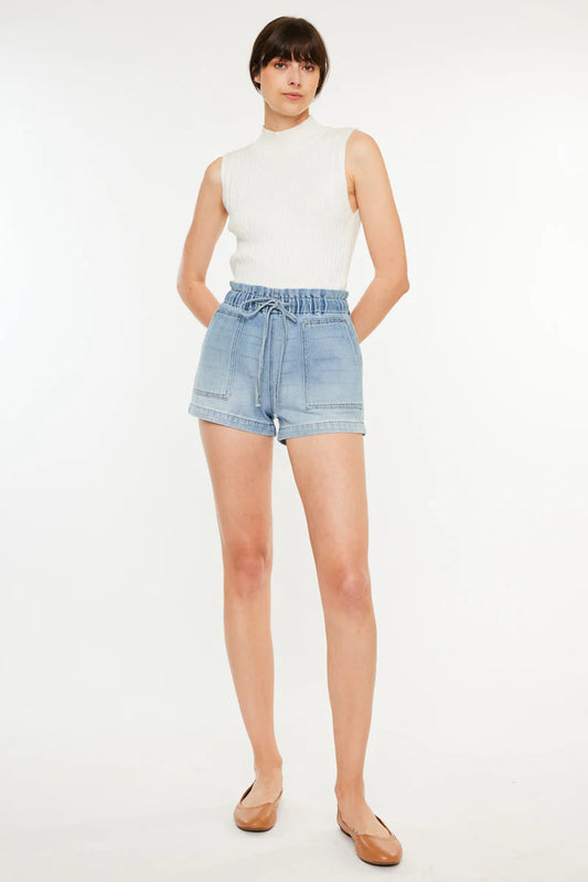 Kancan Maisy Ultra High Paper Bag Shorts