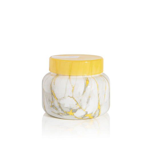 19 oz Marble Jar Pineapple Flower