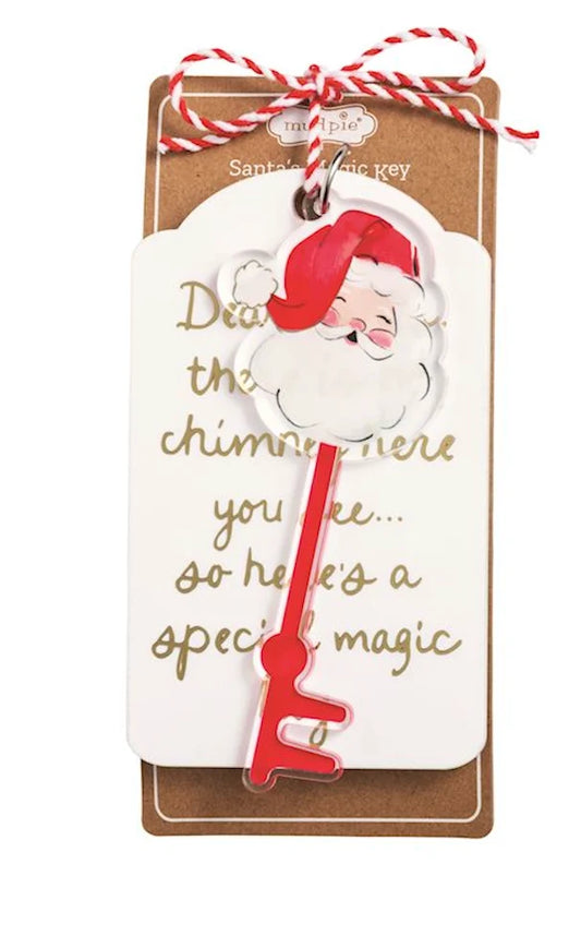White Santa Magic Key Tags