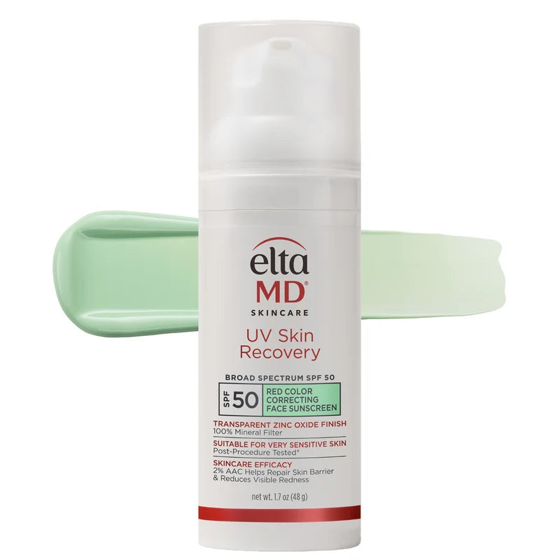 UV Skin Recovery Red Color Correcting Green Tint Broad Spectrum SPF 50 Green Tint